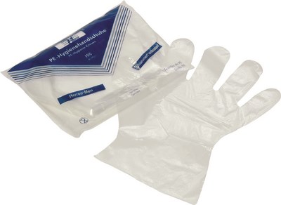 Einmal-Handschuhe PE Packung à 100 Stück groß